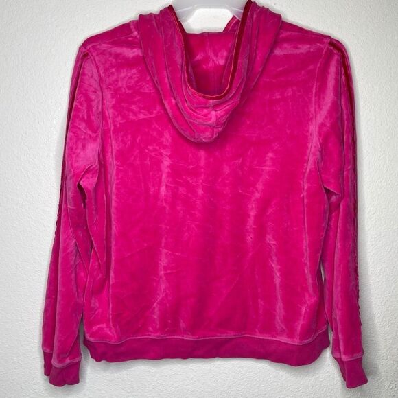 Izod Movement Velour Hoody Jacket Pink - Picture 6 of 11